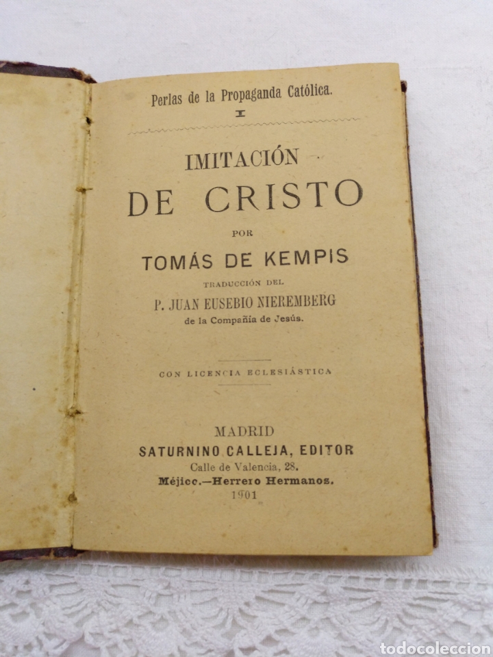 Libros antiguos: IMITACI&Oacute;N DE CRISTO 1901 - Foto 3