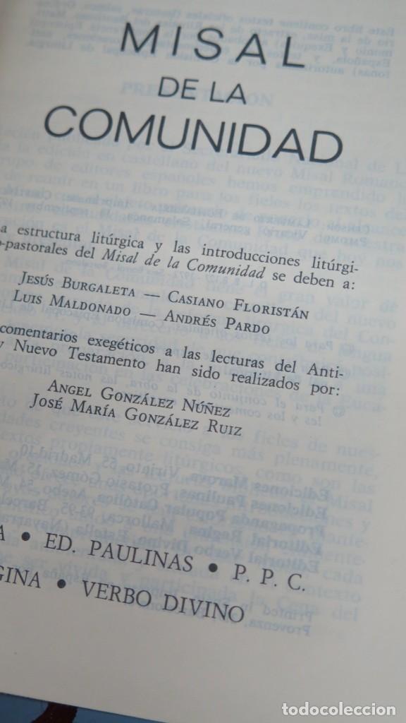 Libros antiguos: 1972.- MISAL DE LA COMUNIDAD - Foto 2