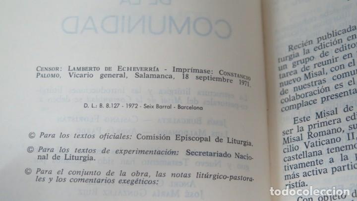 Libros antiguos: 1972.- MISAL DE LA COMUNIDAD - Foto 3