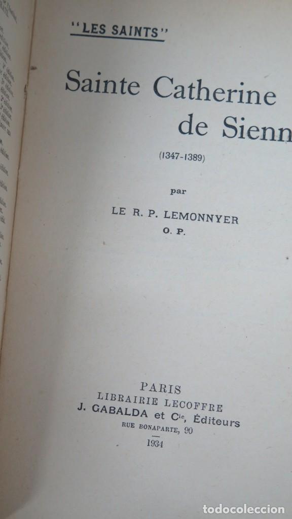 Libros antiguos: 1934.- SAINTE CATHERINE DE SIENNE - Foto 2