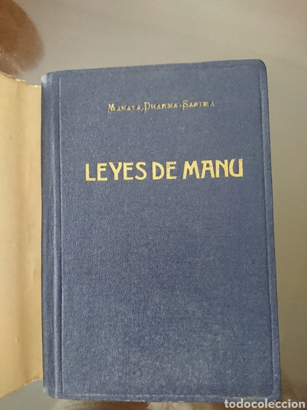 Libros antiguos: Leyes de Manu - Foto 2