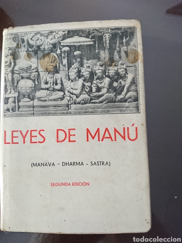 Libros antiguos: Leyes de Manu - Foto 1