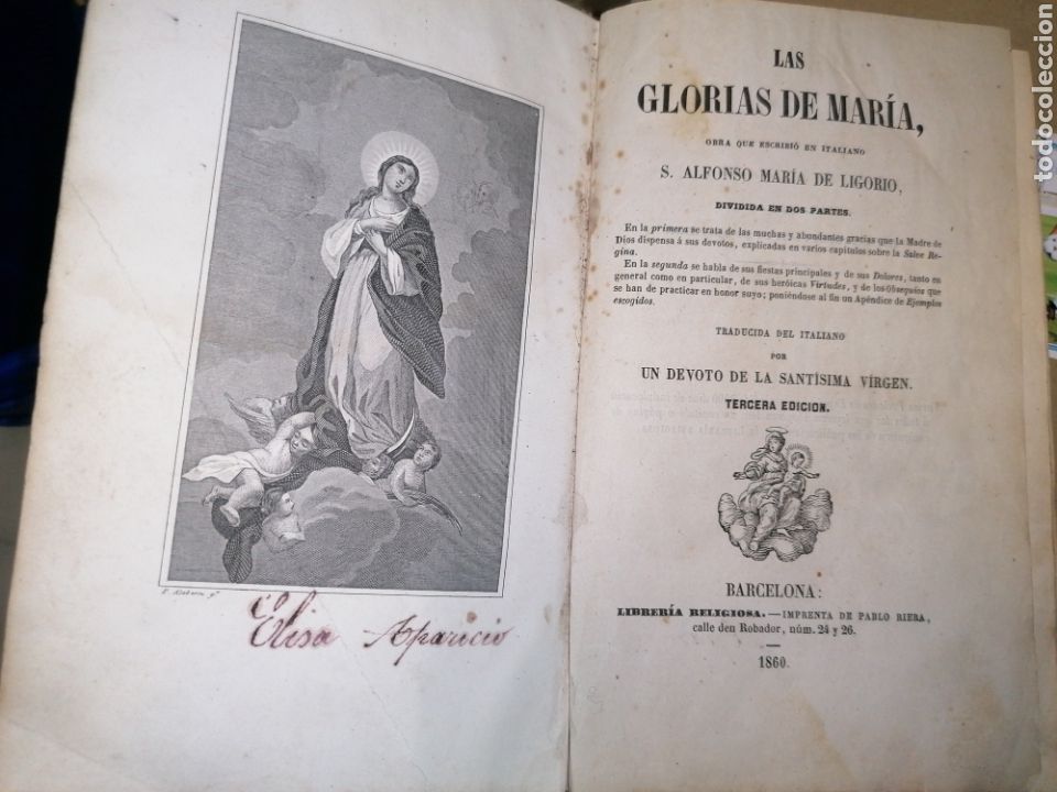 Libri antichi: Las glorias de Mar&iacute;a