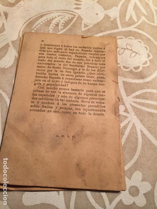 Libros antiguos: Antiguo libro religios / revista Frailes y Monjas por Don Felix Sardá y Salvany año 1899 Barcelona - Foto 5 - 200303775