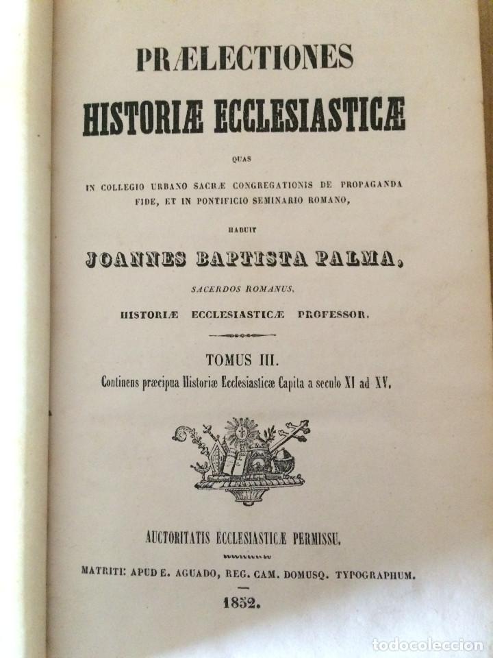 Libros antiguos: HISTORIA ECCLESIASTICAE 1852 - Foto 1