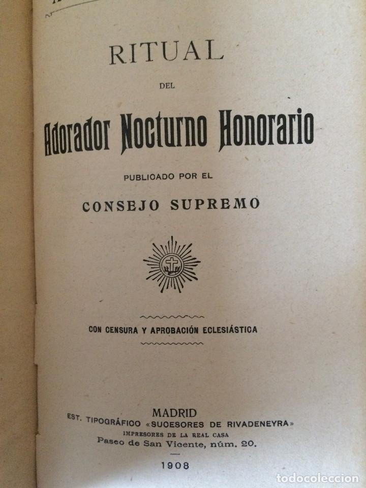 Libri antichi: ADORADOR NOCTURNO 1908