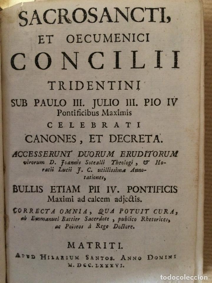 Libros antiguos: SACROSANCTI 1786 - Foto 1