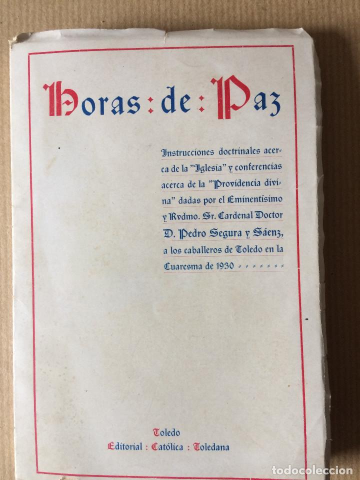 Libros antiguos: HORAS DE PAZ 1930 - Foto 2