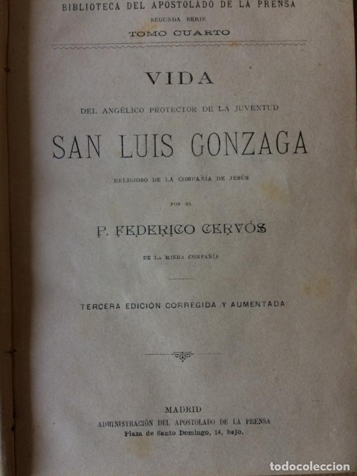 Libros antiguos: SAN LUIS GONZAGA - Foto 1