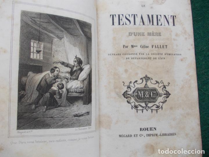 Libros antiguos: TESTAMENT D&acute; UNE MERE CELINE FALLET 1880 - Foto 4