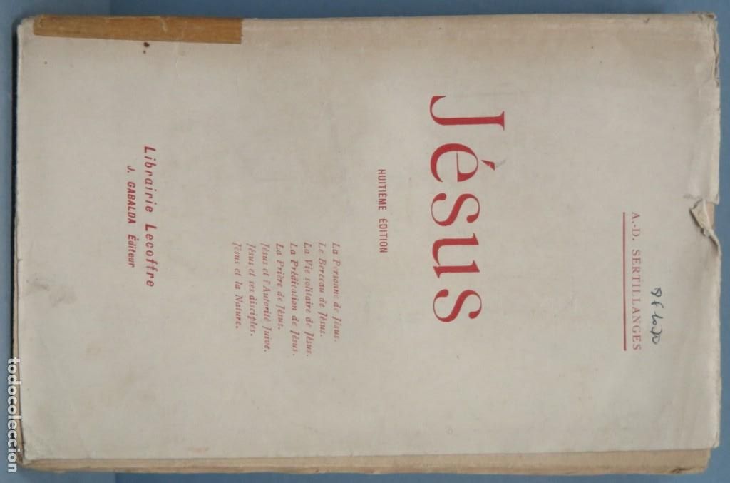Libros antiguos: 1918.- JESUS. SERTILLANGES. - Foto 1