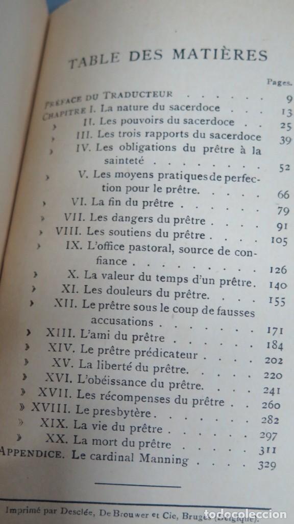 Libros antiguos: 1925.- LE SACERDOCE ETERNEL. MANNING - Foto 3