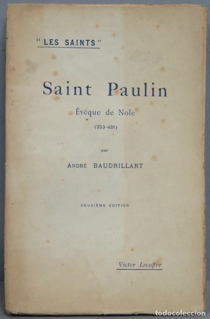 Libros antiguos: 1905.- SAINT PAULIN - Foto 1