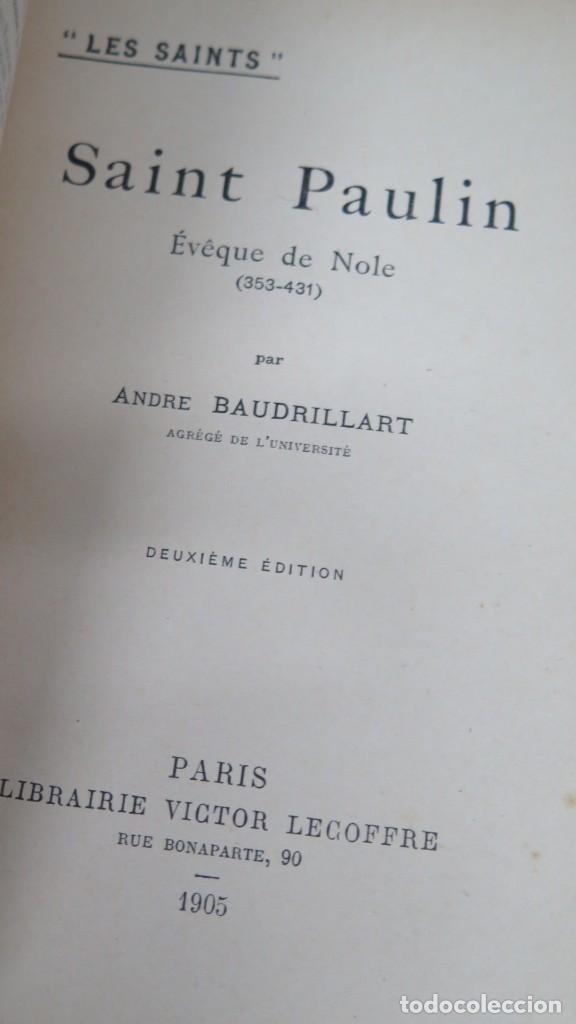 Libros antiguos: 1905.- SAINT PAULIN - Foto 2