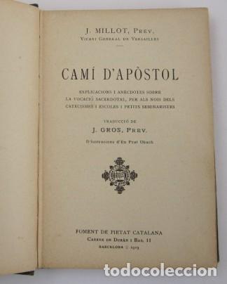 Libros antiguos: Cam&iacute; dap&ograve;stol - J Millot - Foto 2