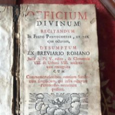 Libros antiguos: 1746 - OFICIUM DIVINUM RECITANDUM - VALENCIA
