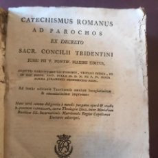 Libros antiguos: 1816 - CATECHISMUS ROMANUS AD PAROCHOS. PIO V. PONTF. MAXIMO