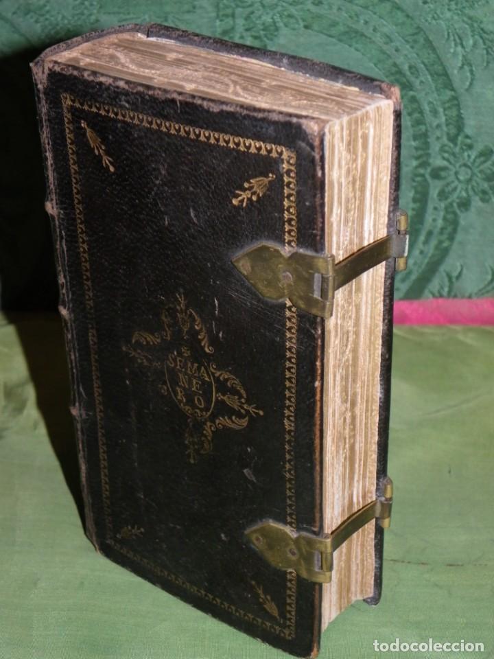 Libros antiguos: Oficio de la Semana Santa seg&uacute;n el Misal y Breviario de Roma. 1818