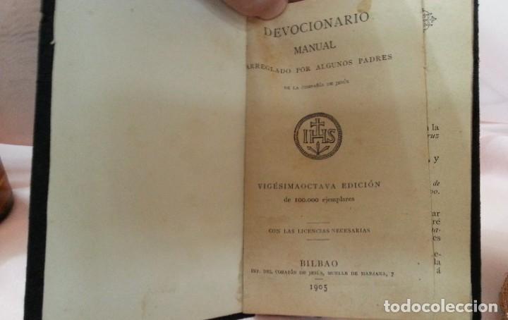 Libros antiguos: Libro religioso. Devocionario del a&ntilde;o 1905. Centenario.