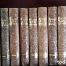Libros antiguos: NOVISIMO AÑO CRISTIANO. 1862 A 1864. . 14 TOMOS. . AÑO COMPLETO Y 3 DOMINICAS. Lote 212268042