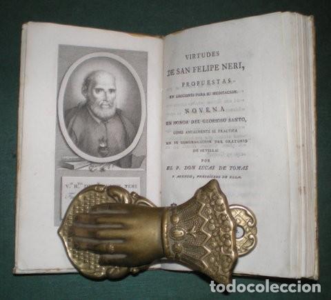Livros antigos: TOMAS, Lucas de: VIRTUDES DE SAN FELIPE NERI. 1806