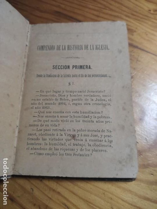 Libros antiguos: Compendio de la historia de la iglesia. 1880. - Foto 4