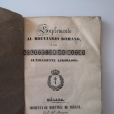 Libros antiguos: COLECCIÓN DE REZOS ÚLTIMAMENTE APROBADOS AÑO 1843 MÁLAGA - IMPRENTA MARTÍNEZ DE AGUILAR