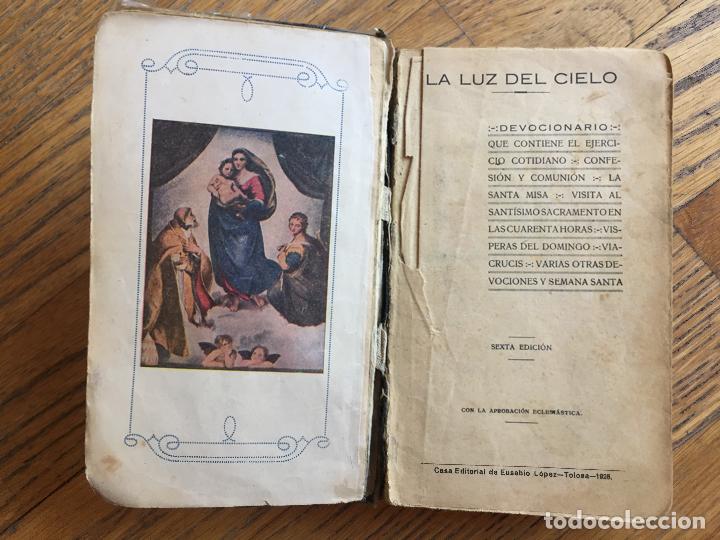 Libros antiguos: LA LUZ DEL CIELO, Devocionario 1926 - Foto 7