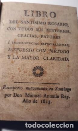 Libros antiguos: LIBRO DEL SANTISIMO ROSARIO - Foto 2
