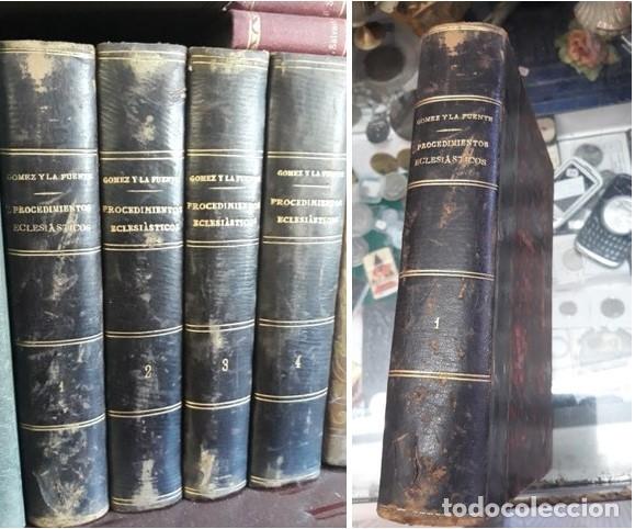 Libros antiguos: PROCEDIMIENTOS ECLESIASTICOS . 4 tomos . 1890 - Foto 1