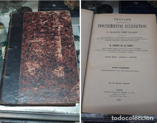 Libros antiguos: PROCEDIMIENTOS ECLESIASTICOS . 4 tomos . 1890 - Foto 2