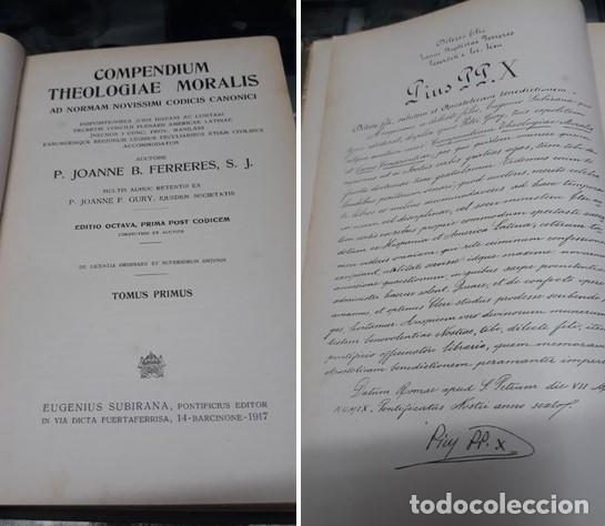 Libros antiguos: COMPENDIUM THEOLOGIAE MORALIS - Foto 4