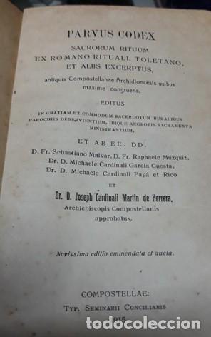 Libros antiguos: PARVUS CODEX. Compostellae . 1915 . - Foto 3