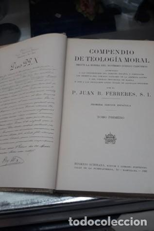 Libros antiguos: COMPENDIO DE TEOLOGIA MORAL 1920. - Foto 2