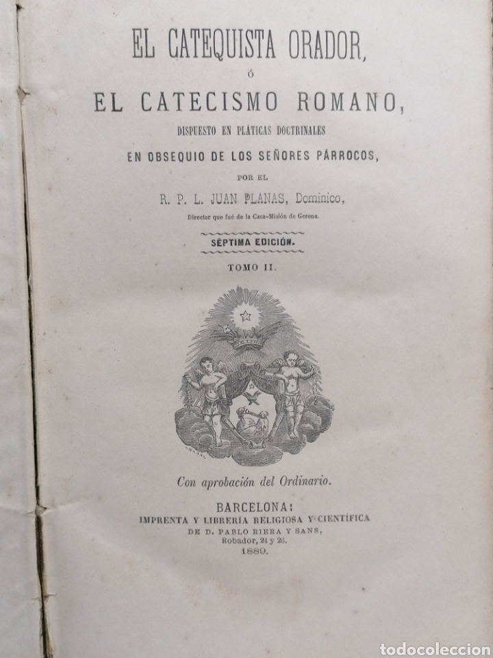 Libros antiguos: El catecismo romano - Foto 1
