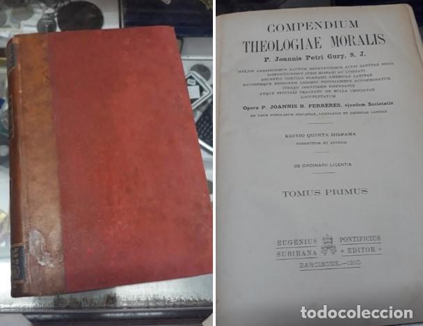 Libros antiguos: COMPENDIUM THEOLOGIAE MORALIS. - Foto 2