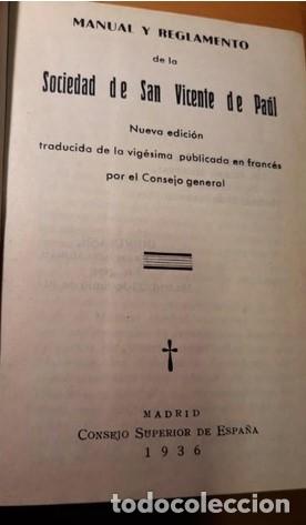 Old books: SOCIEDAD DE SAN VICENTE DE PAUL