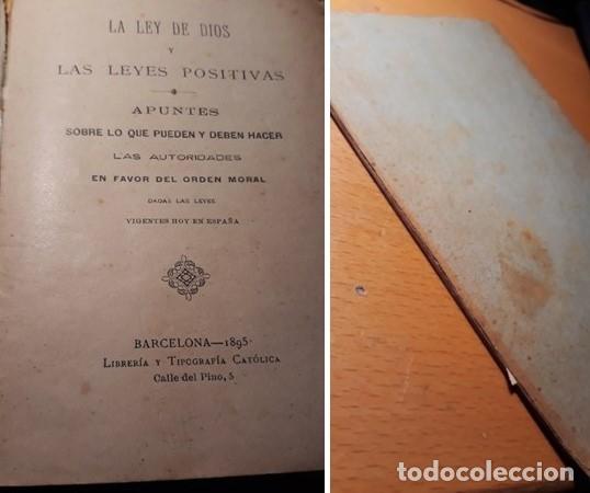 Libros antiguos: LA LEY DE DIOS - Foto 3