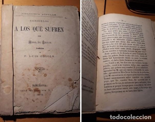 Libros antiguos: CONSUELOS A LOS QUE SUFREN - Foto 1