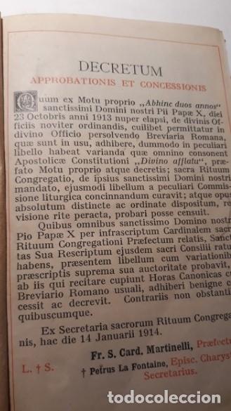 Libros antiguos: DECRETUM. APPROBATIONS ET CONCESSIONS - Foto 1