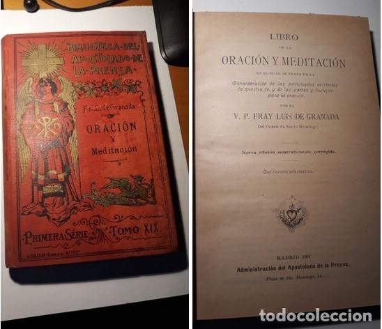 Libros antiguos: LIBRO DE LA ORACION Y MEDITACION. - Foto 1