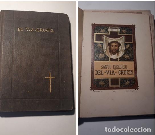 Old books: EJERCICIO DEL VIA CRUCIS..san Alfonso Maria de Ligorio. Benziger & Co.. New York-Cincinnati-Chicago.