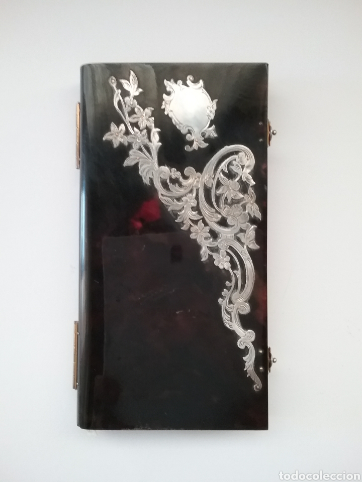 Libros antiguos: Devocionario en celuloide y detalles en plata. El oficio del Domingo.