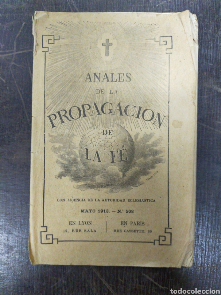 Old books: Anales de la propagaci&oacute;n de la F&eacute;. 1913. n&ordm; 508