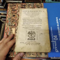 Libros antiguos: SACROSANCTI ET OECUMENICI CONCILI DE TRIDENTINI. 1580 . INCLUYE ÍNDICE DE LIBROS PROHIBIDOS.. Lote 219238720