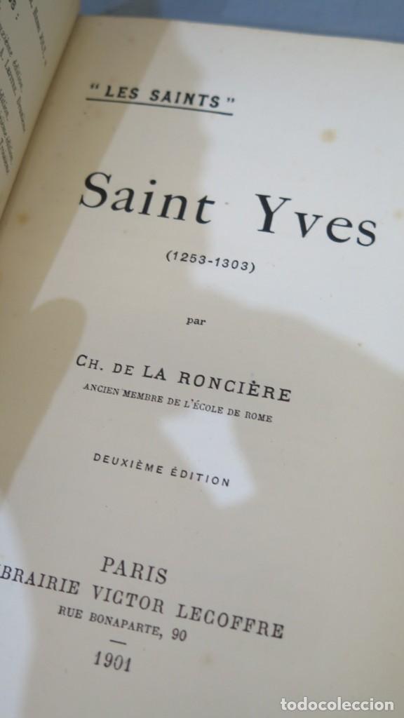 Libros antiguos: 1901.- SAINT YVES. RONCIERE - Foto 2