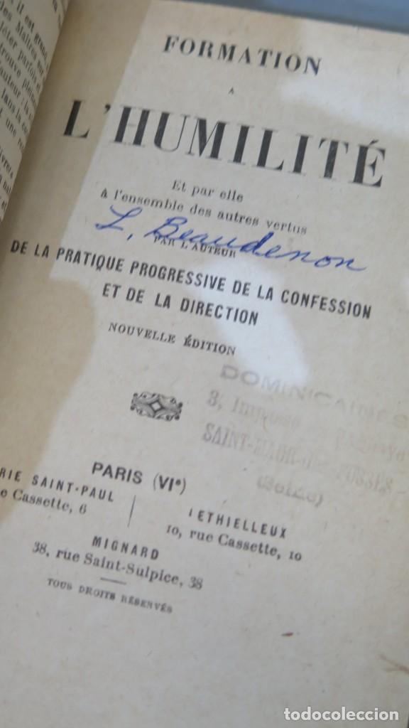 Libros antiguos: FORMATION A L&acute;HUMILIT&Eacute; - Foto 2