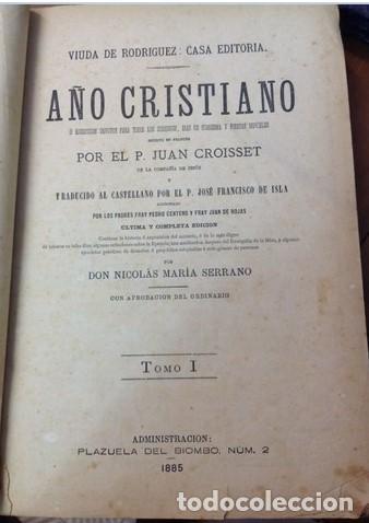 Libros antiguos: A&Ntilde;O CRISTIANO 1885 - Foto 1