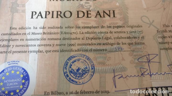 Libros antiguos: Libro de los Muertos - Papiro de Ani - Foto 2