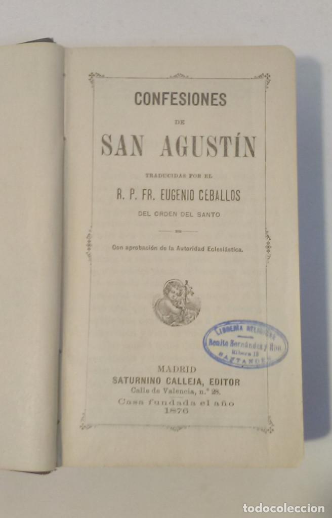 Libros antiguos: Confesiones de San Agust&iacute;n - Foto 5